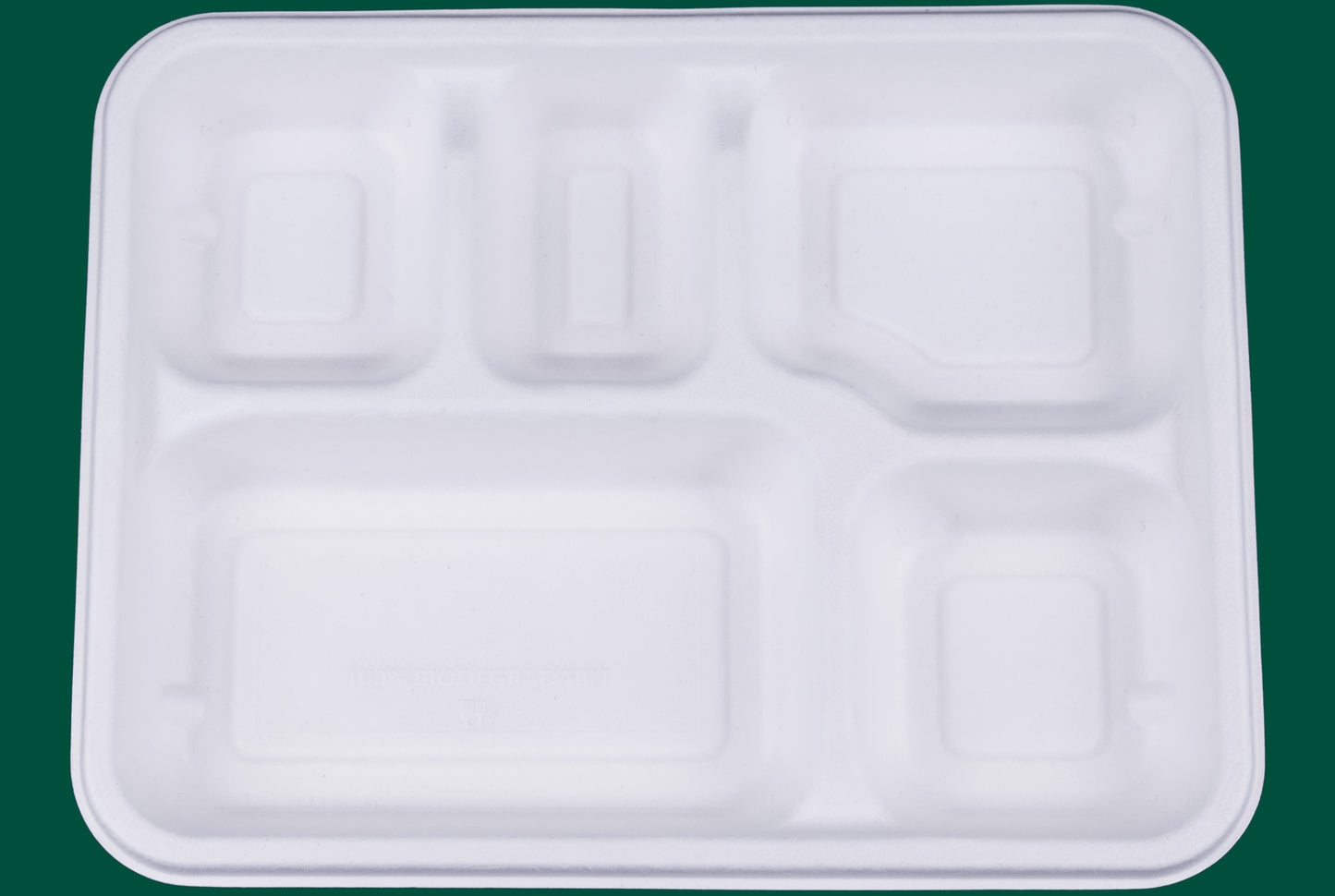 5-Compartment-Meal-Trays-Compostable-Sugarcane-Bagasse-Tray-Plates