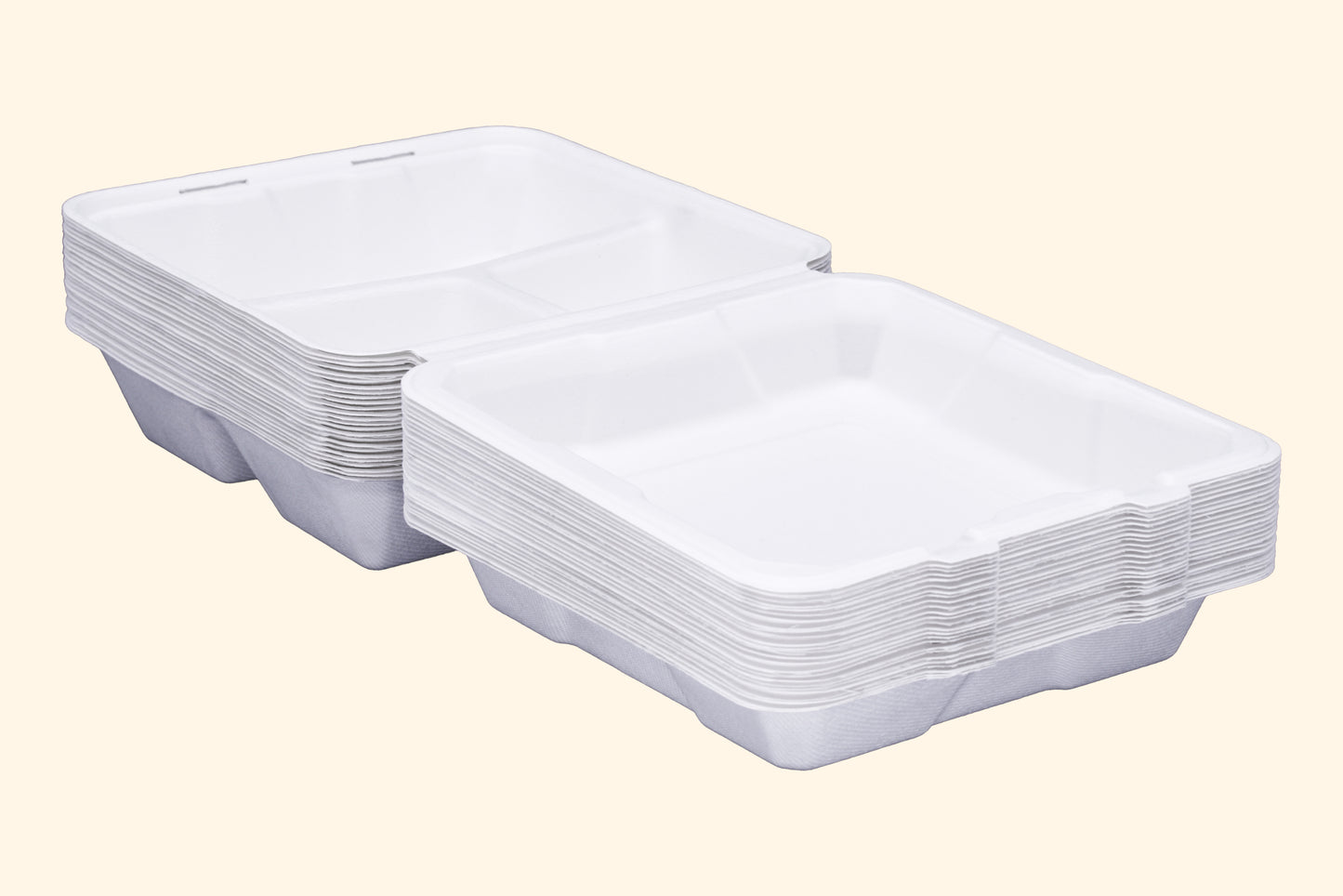 8x8-Inch-3-Compartment-Clamshells-Compostable-Sugarcane-Bagasse-Clamshell
