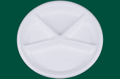 11-Inch-4-Compartment-Round-Plates-Compostable-Sugarcane-Bagasse-Plates