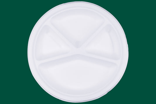 12-Inch-4-Compartment-Round-Plates-Compostable-Sugarcane-Bagasse-Plates
