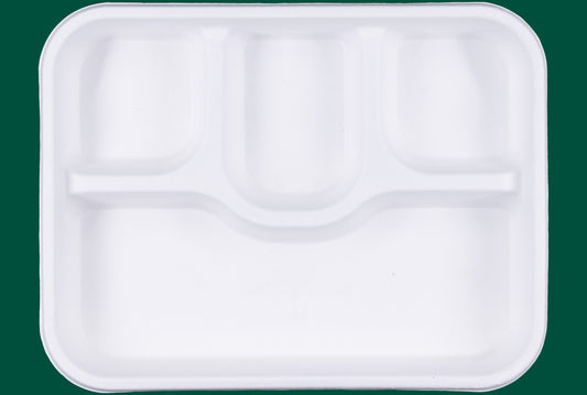 4-Compartment-Meal-Trays-Compostable-Sugarcane-Bagasse-Meal-Tray-Plates