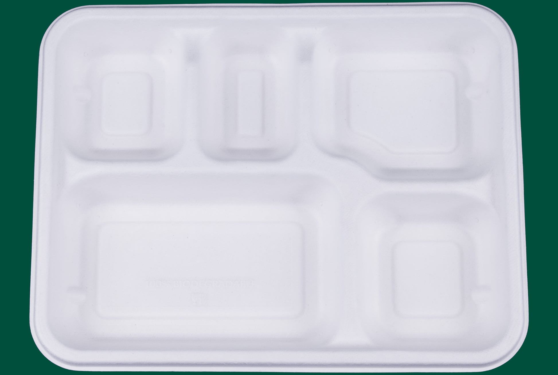 5-Compartment-Meal-Trays-Compostable-Sugarcane-Bagasse-Tray-Plates