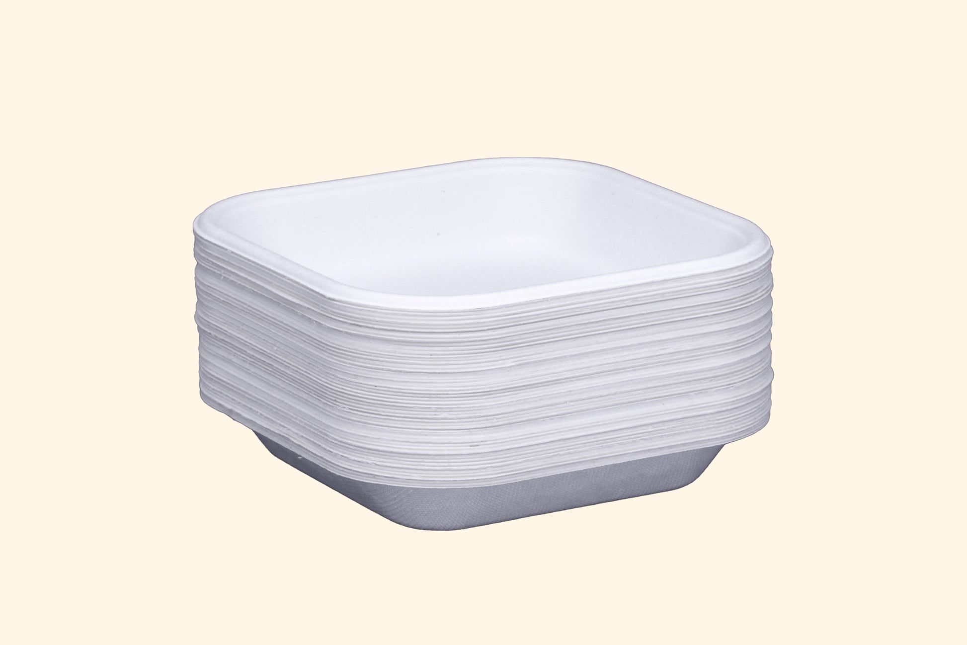 5-Inch-Square-Trays-Compostable-Sugarcane-Bagasse-Tray-Plate
